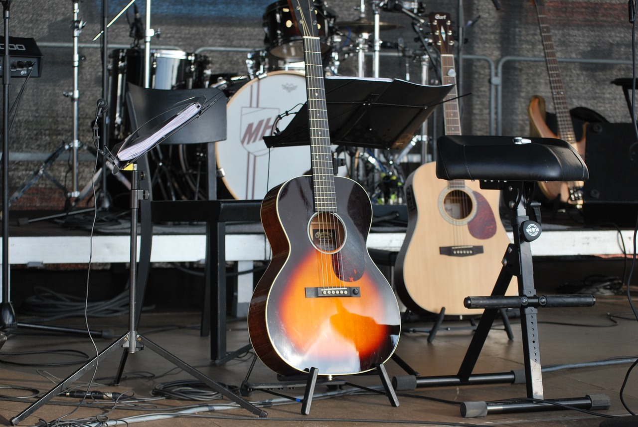 instruments, guitar, music